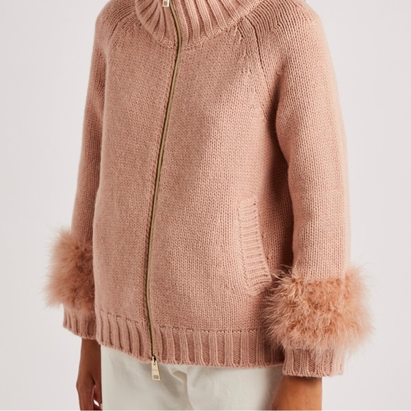 HERNO Strina Pink Embellished Alpaca-Blend Jacket - Picture 7 of 16